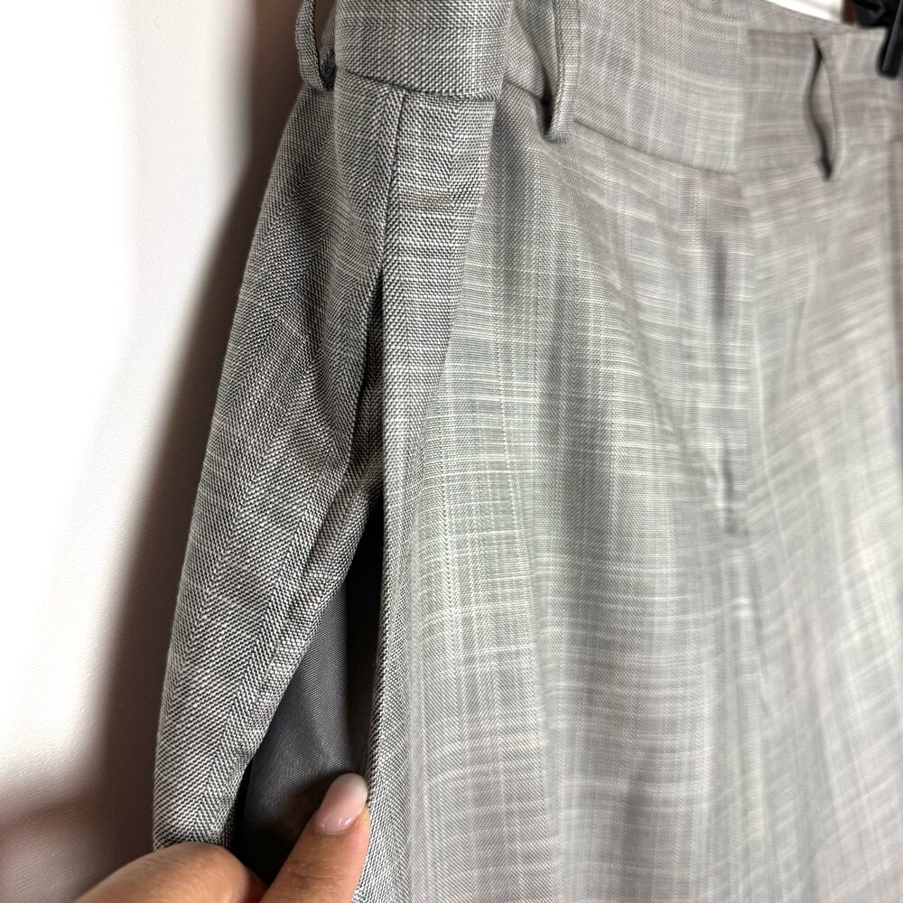 ANTONIO MELANI Maxine Fit Wide Leg Smoke Grey Pant Size 10 NWT - Picture 7 of 9